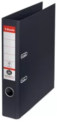 ESSELTE Iratrendező, 50 mm, A4, környezetbarát, élvédő sínnel, ESSELTE "No.1", fekete