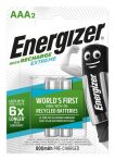 ENERGIZER Tölthető elem, AAA mikro, 2x800 mAh, előtöltött, ENERGIZER "Extreme" ENERGIZER Tölthető elem, AAA mikro, 2x800 mAh, előtöltött, ENERGIZER "Extreme"