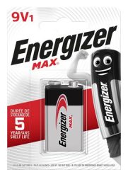 ENERGIZER Elem, 9V, 1 db, ENERGIZER "Max" ENERGIZER Elem, 9V, 1 db, ENERGIZER "Max"