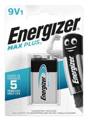 ENERGIZER Elem, 9V, 1db, ENERGIZER, "Max Plus" ENERGIZER Elem, 9V, 1db, ENERGIZER, "Max Plus"