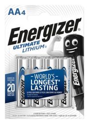 ENERGIZER Elem, AA ceruza, 4 db, Lítium, ENERGIZER "Ultimate Lithium" ENERGIZER Elem, AA ceruza, 4 db, Lítium, ENERGIZER "Ultimate Lithium"