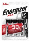 ENERGIZER Elem, AA ceruza, 4 db, ENERGIZER "Max" ENERGIZER Elem, AA ceruza, 4 db, ENERGIZER "Max"