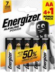 ENERGIZER Elem, AA ceruza, 4+1 db, ENERGIZER "Alkaline Power" ENERGIZER Elem, AA ceruza, 4+1 db, ENERGIZER "Alkaline Power"