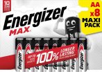 ENERGIZER Elem, AA ceruza, 8 db, ENERGIZER "Max" ENERGIZER Elem, AA ceruza, 8 db, ENERGIZER "Max"