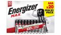 ENERGIZER Elem, AAA mikro, 20 db, ENERGIZER "Max"