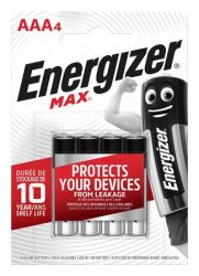 ENERGIZER Elem, AAA mikro, 4 db, ENERGIZER "Max" ENERGIZER Elem, AAA mikro, 4 db, ENERGIZER "Max"