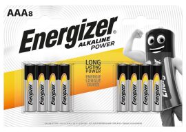 ENERGIZER Elem, AAA mikro, 8 db, ENERGIZER "Alkaline Power" ENERGIZER Elem, AAA mikro, 8 db, ENERGIZER "Alkaline Power"