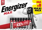ENERGIZER Elem, AAA mikro, 8 db, ENERGIZER "Max" ENERGIZER Elem, AAA mikro, 8 db, ENERGIZER "Max"