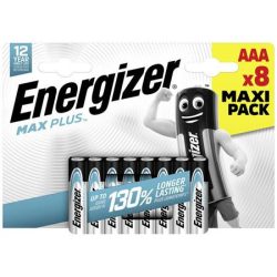 ENERGIZER Elem, AAA mikro, 8 db, ENERGIZER "Max Plus" ENERGIZER Elem, AAA mikro, 8 db, ENERGIZER "Max Plus"