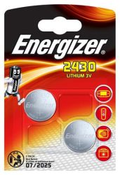 ENERGIZER Gombelem, líthium, CR2430, 2 db, ENERGIZER ENERGIZER Gombelem, líthium, CR2430, 2 db, ENERGIZER