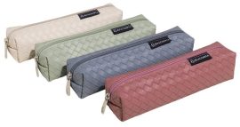 EXACOMPTA Tolltartó, cipzáras, szögletes, EXACOMPTA "Sienna", vegyes színek