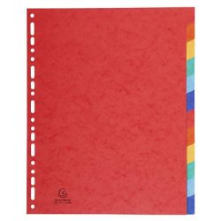 EXACOMPTA Regiszter, karton, A4+, 12 részes, EXACOMPTA, színes EXACOMPTA Regiszter, karton, A4+, 12 részes, EXACOMPTA, színes