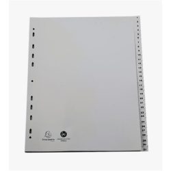 EXACOMPTA Regiszter, műanyag, A4+, 1-31, EXACOMPTA, szürke EXACOMPTA Regiszter, műanyag, A4+, 1-31, EXACOMPTA, szürke
