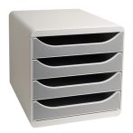 EXACOMPTA Irattároló, műanyag, 4 fiókos, EXACOMPTA "Big-Box Office", szürke EXACOMPTA Irattároló, műanyag, 4 fiókos, EXACOMPTA "Big-Box Office", szürke