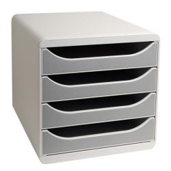 EXACOMPTA Irattároló, műanyag, 4 fiókos, EXACOMPTA "Big-Box Office", szürke EXACOMPTA Irattároló, műanyag, 4 fiókos, EXACOMPTA "Big-Box Office", szürke