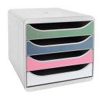 EXACOMPTA Irattároló, műanyag, 4 fiókos, EXACOMPTA "Big-Box Plus AutentiK" EXACOMPTA Irattároló, műanyag, 4 fiókos, EXACOMPTA "Big-Box Plus AutentiK"