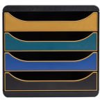 EXACOMPTA Irattároló, műanyag, 4 fiókos, EXACOMPTA "Big-Box Neo Deco" EXACOMPTA Irattároló, műanyag, 4 fiókos, EXACOMPTA "Big-Box Neo Deco"