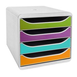 EXACOMPTA Irattároló, műanyag, 4 fiókos, EXACOMPTA "Big-Box Pop'NCo" EXACOMPTA Irattároló, műanyag, 4 fiókos, EXACOMPTA "Big-Box Pop'NCo"