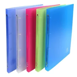 EXACOMPTA Gyűrűs könyv, 4 gyűrű, 20 mm, A4, PP, EXACOMPTA "Chromaline", vegyes színek