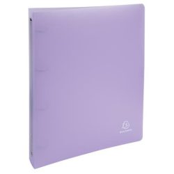 EXACOMPTA Gyűrűs könyv, 4 gyűrű, 40 mm, A4, PP, EXACOMPTA, pasztell lila