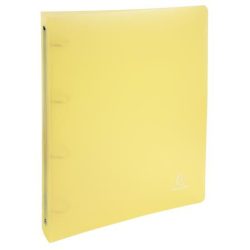 EXACOMPTA Gyűrűs könyv, 4 gyűrű, 40 mm, A4, PP, EXACOMPTA, pasztell sárga