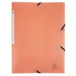 EXACOMPTA Gumis mappa, PP, A4, EXACOMPTA "Chromaline Pastel", korall