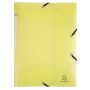   EXACOMPTA Gumis mappa, PP, A4, EXACOMPTA "Chromaline Pastel", sárga