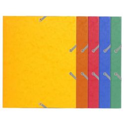 EXACOMPTA Gumis mappa, prespán, A5, EXACOMPTA, vegyes színek EXACOMPTA Gumis mappa, prespán, A5, EXACOMPTA, vegyes színek