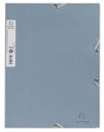 EXACOMPTA Gumis mappa, prespán, A4, 15 mm, EXACOMPTA, "AutentiK", szürkéskék EXACOMPTA Gumis mappa, prespán, A4, 15 mm, EXACOMPTA, "AutentiK", szürkéskék