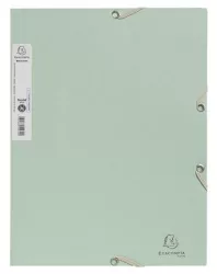 EXACOMPTA Gumis mappa, prespán, A4, 15 mm, EXACOMPTA, "AutentiK", zsálya