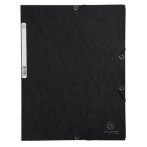EXACOMPTA Gumis mappa, prespán, A4, EXACOMPTA, fekete EXACOMPTA Gumis mappa, prespán, A4, EXACOMPTA, fekete