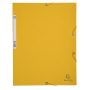 EXACOMPTA Gumis mappa, prespán, A4, EXACOMPTA, sárga