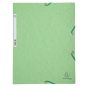 EXACOMPTA Gumis mappa, prespán, A4, EXACOMPTA, lágy zöld