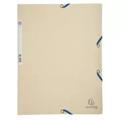 EXACOMPTA Gumis mappa, prespán, A4, EXACOMPTA, elefántcsont