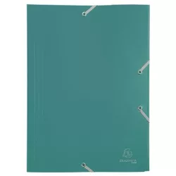 EXACOMPTA Gumis mappa, PP, A4, EXACOMPTA "Opak", zöld