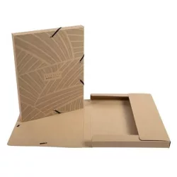 EXACOMPTA Gumis mappa, karton, A4, 25 mm, EXACOMPTA "Eterneco", vegyes minta