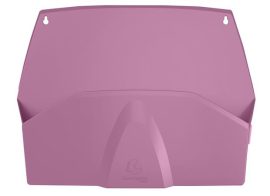 EXACOMPTA Fali rendszerező, 1 rekeszes, fekvő, 38,2x28,9x7,2 cm, EXACOMPTA "Autentik", rózsaszín