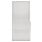   EXACOMPTA Katalógustartó, fali, A4, álló, 3 rekeszes, EXACOMPTA "Office", áttetsző