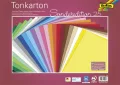   FOLIA Dekorkarton, 2 oldalas, 50x70cm, 220 g, 25 lap, FOLIA, vegyes színek