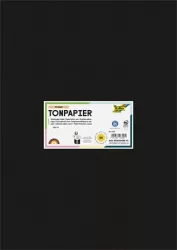 FOLIA Színes papír, A3, 130 g, 50 lap, FOLIA, fekete