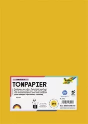 FOLIA Színes papír, A4, 130 g, 100 lap, FOLIA, sötétsárga