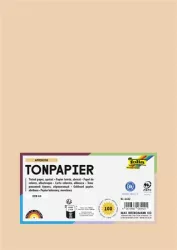 FOLIA Színes papír, A4, 130 g, 100 lap, FOLIA, barack