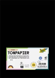 FOLIA Színes papír, A4, 130 g, 100 lap, FOLIA, fekete