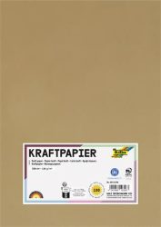 FOLIA Kraft papír, A4, 120 g, 100 lap, FOLIA FOLIA Kraft papír, A4, 120 g, 100 lap, FOLIA