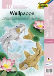 FOLIA Hullámkarton, 25x35 cm, 10 lap, FOLIA, arany és ezüst vegyes színek FOLIA Hullámkarton, 25x35 cm, 10 lap, FOLIA, arany és ezüst vegyes színek