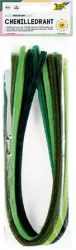 FOLIA Zseníilia drót, 50 cm, FOLIA "Colour Tone Mix", 10 zöld árnyalat