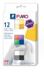   FIMO Gyurma, készlet, 12x25 g, égethető, FIMO "Effect Colours", 12 különböző szín