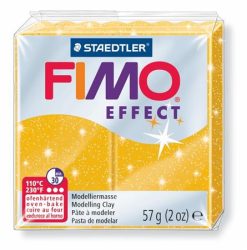 FIMO Gyurma, 57 g, égethető, FIMO "Effect", csillámos arany