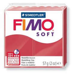 FIMO Gyurma, 57 g, égethető, FIMO "Soft", meggy piros FIMO Gyurma, 57 g, égethető, FIMO "Soft", meggy piros