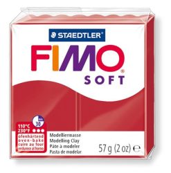 FIMO Gyurma, 57 g, égethető, FIMO "Soft", karácsonyi piros FIMO Gyurma, 57 g, égethető, FIMO "Soft", karácsonyi piros